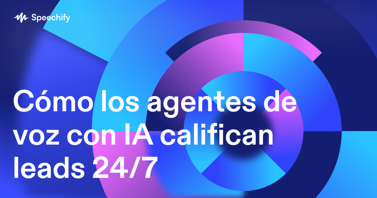 Cómo los agentes de voz con IA califican leads 24/7