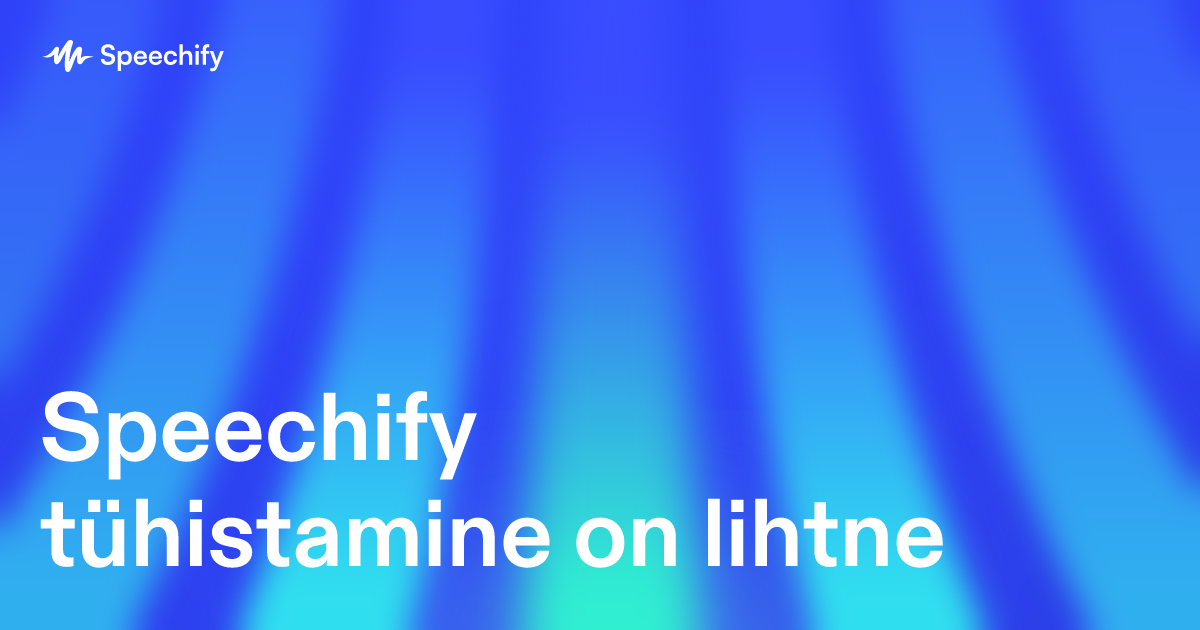 Speechify tühistamine on lihtne