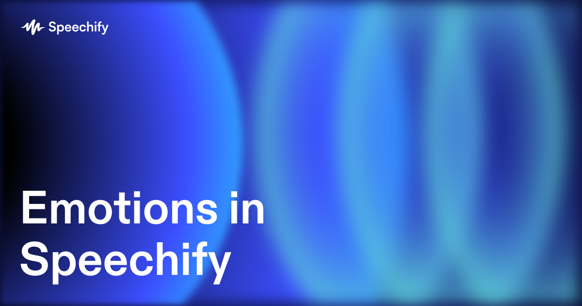 Emotions in Speechify
