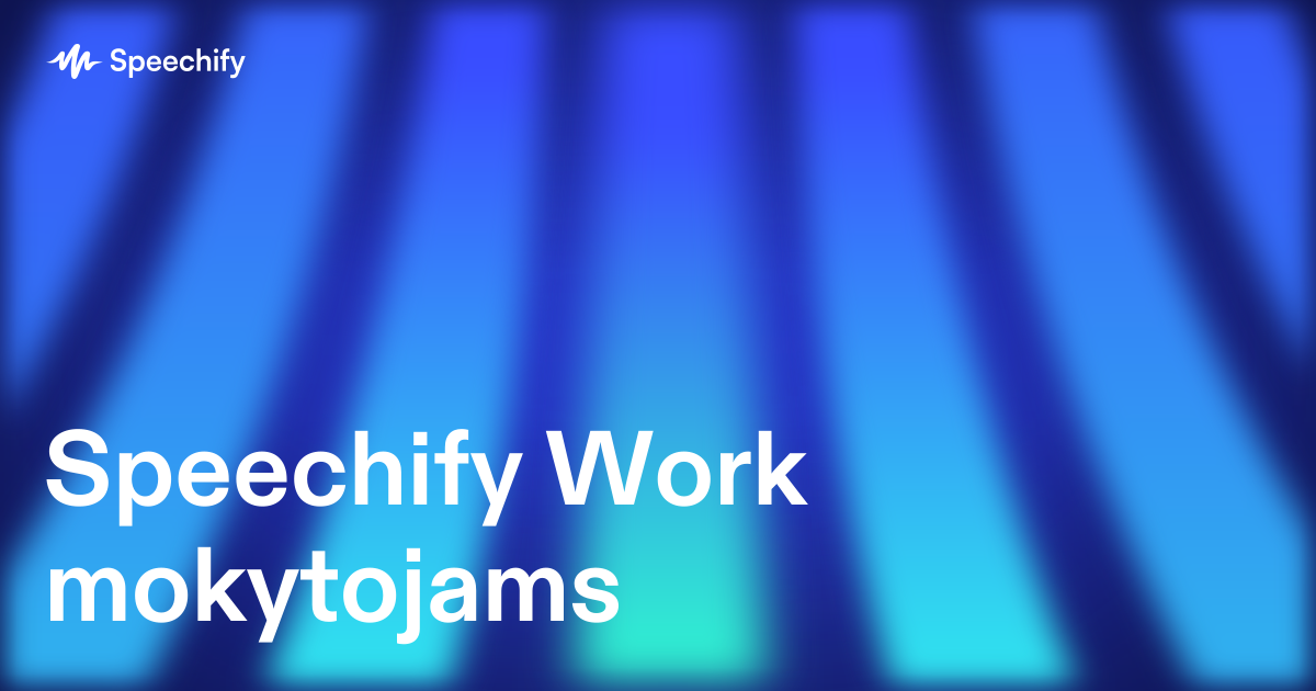 Speechify Work mokytojams