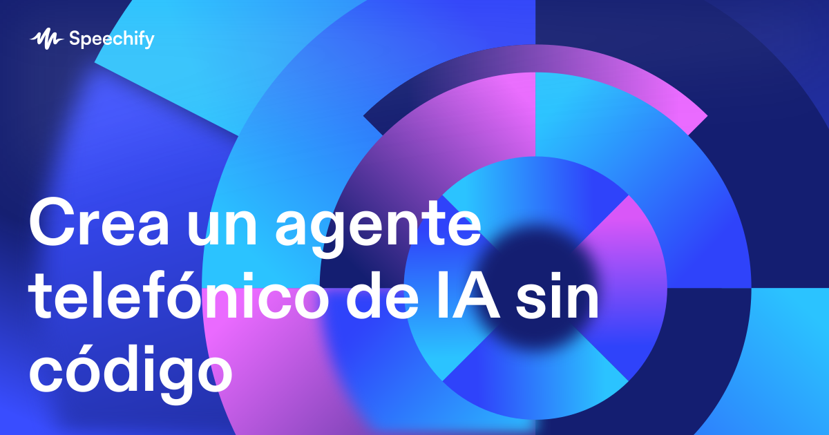 Crea un agente telefónico de IA sin código