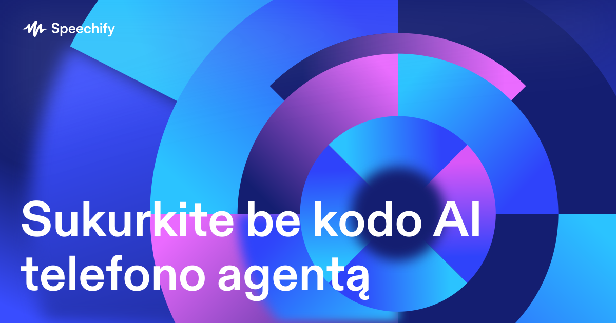 Sukurkite be kodo AI telefono agentą