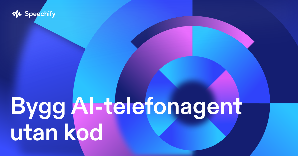 Bygg AI-telefonagent utan kod