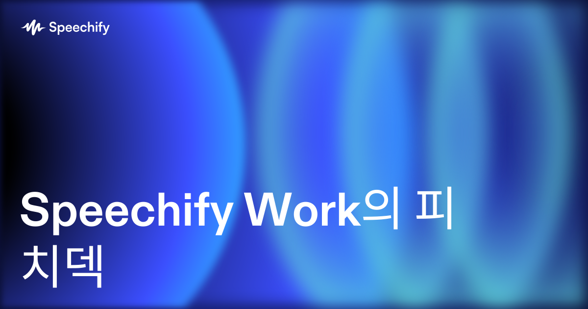 Speechify Work의 피치덱