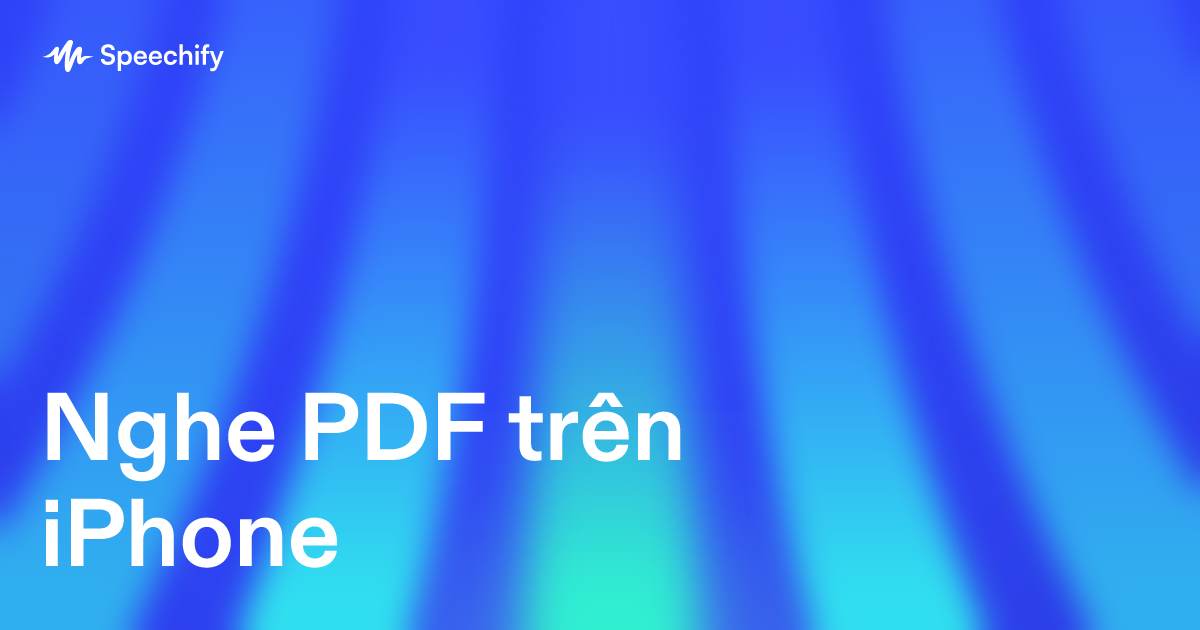 Nghe PDF trên iPhone