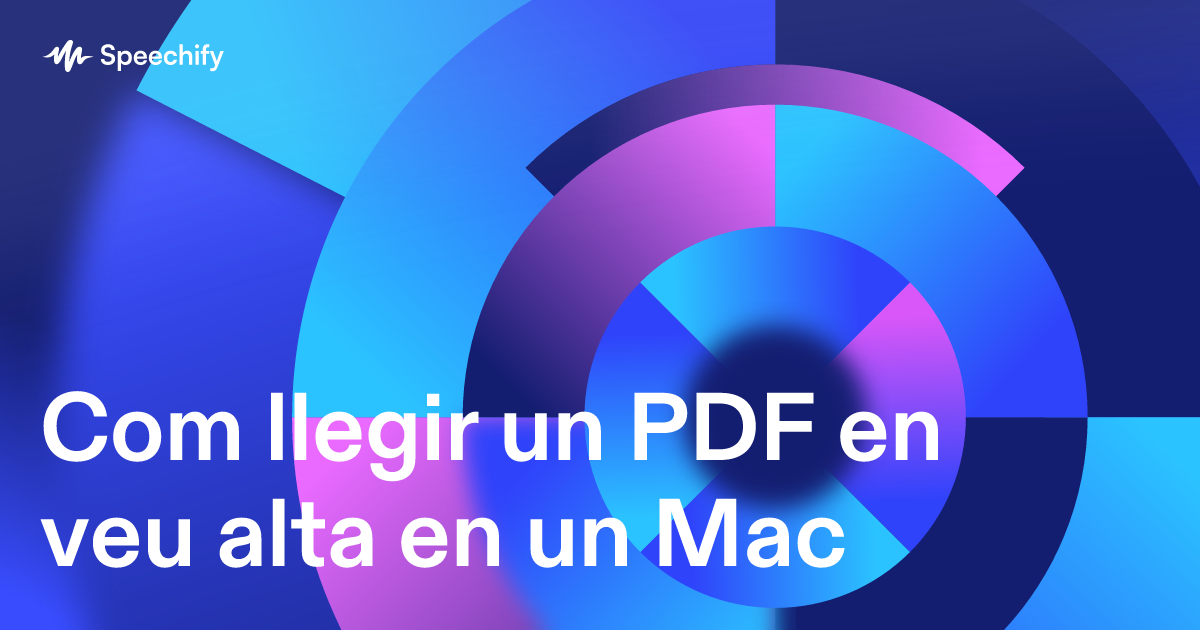 Com llegir un PDF en veu alta en un Mac