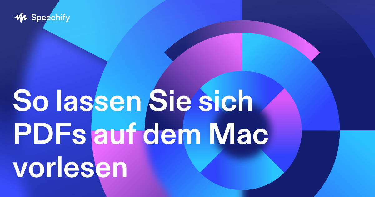 So lassen Sie sich PDFs auf dem Mac vorlesen