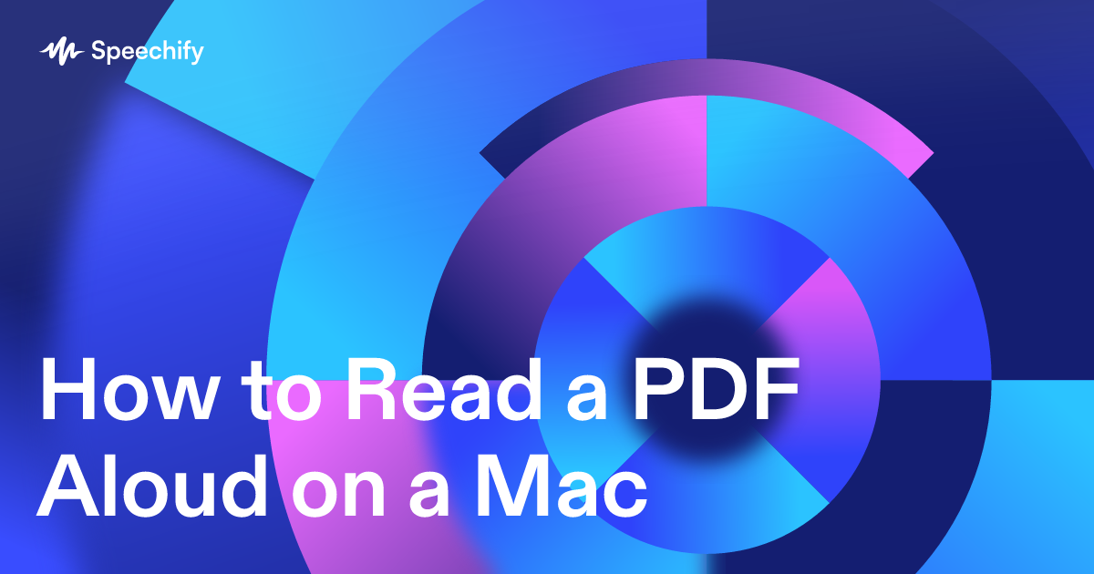 How to Read a PDF Aloud on a Mac