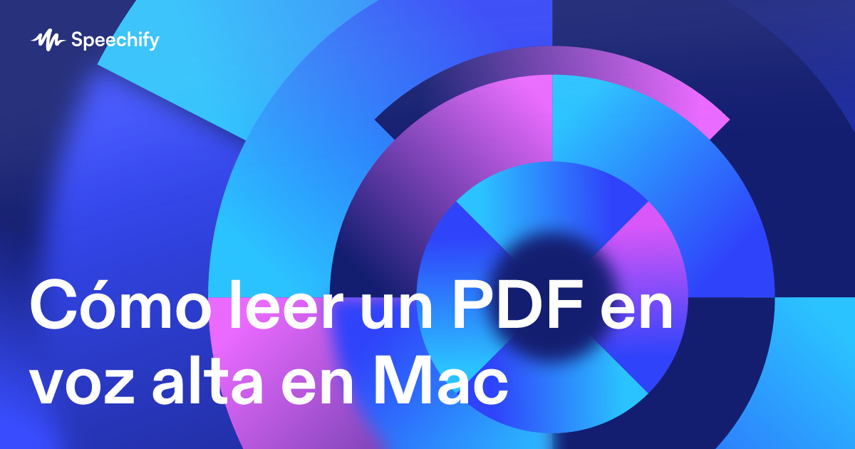 Cómo leer un PDF en voz alta en Mac