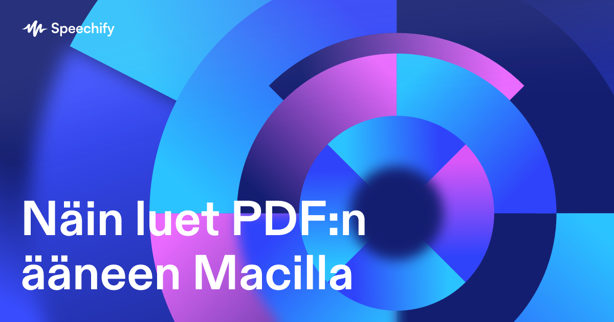 Näin luet PDF:n ääneen Macilla