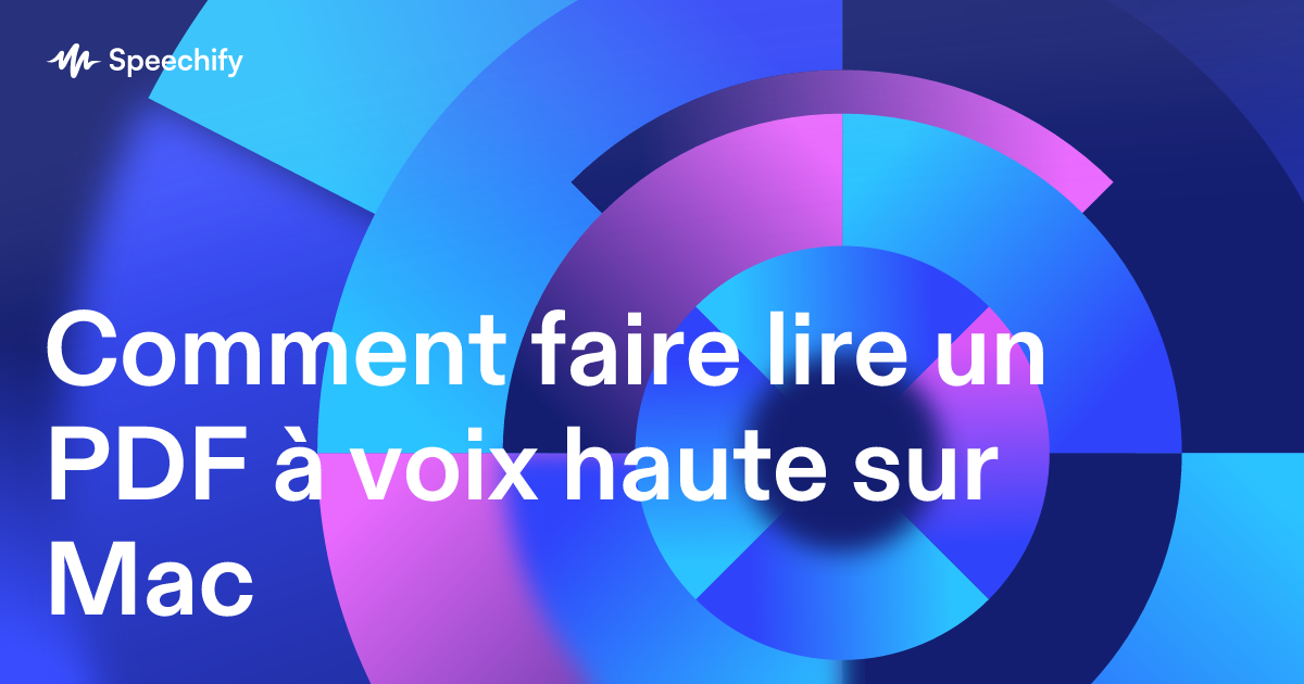 Comment faire lire un PDF à voix haute sur Mac