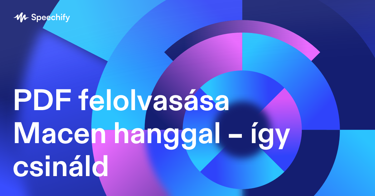 PDF felolvasása Macen hanggal – így csináld