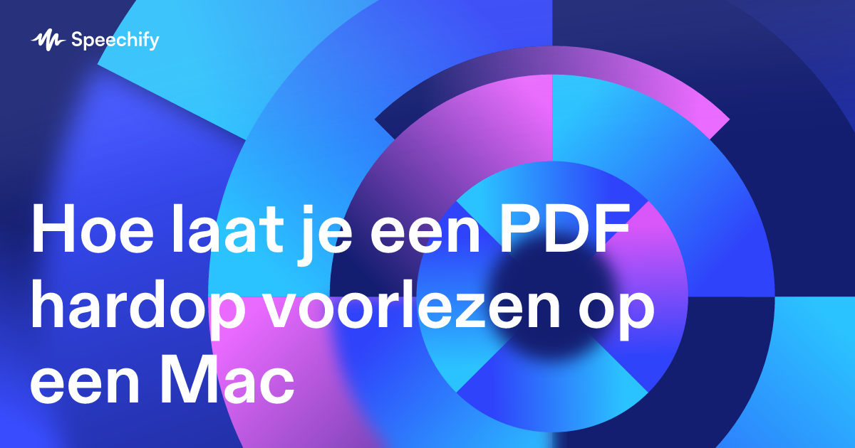 Hoe laat je een PDF hardop voorlezen op een Mac