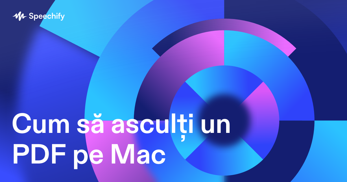 Cum să asculți un PDF pe Mac