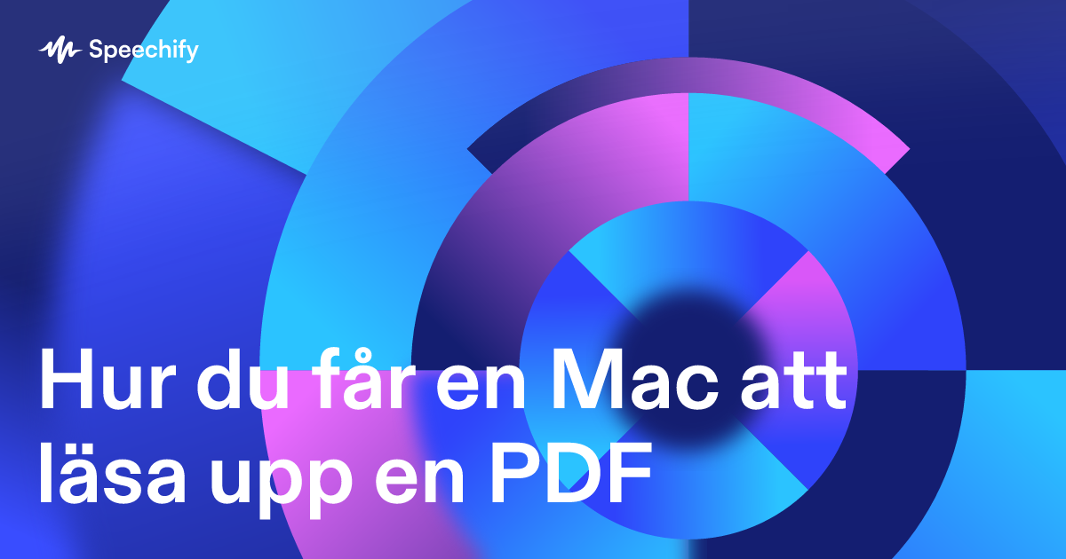 Hur du får en Mac att läsa upp en PDF