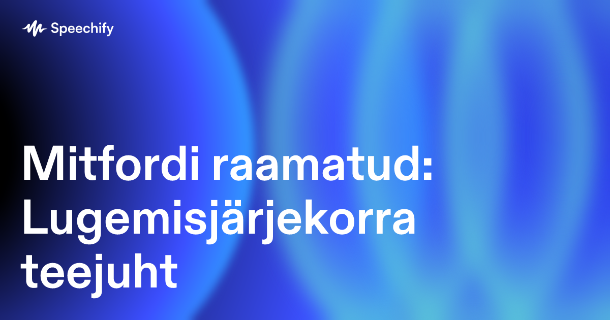 Mitfordi raamatud: Lugemisjärjekorra teejuht