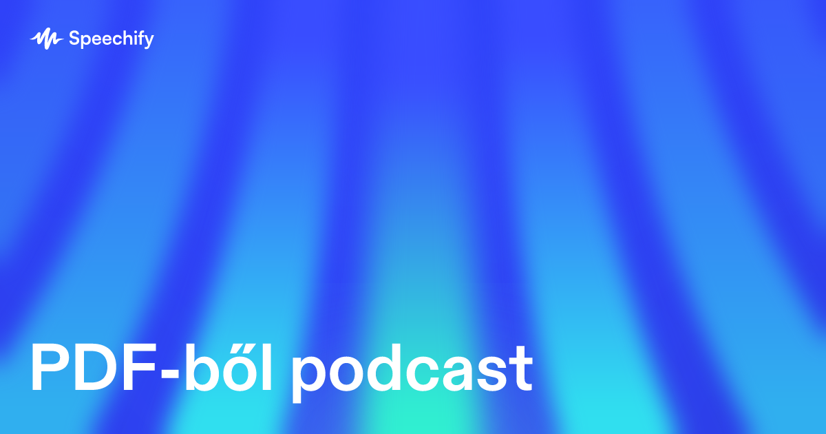 PDF-ből podcast