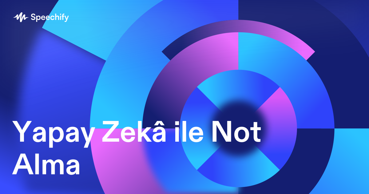 Yapay Zekâ ile Not Alma