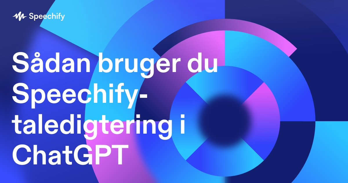 Sådan bruger du Speechify-taledigtering i ChatGPT