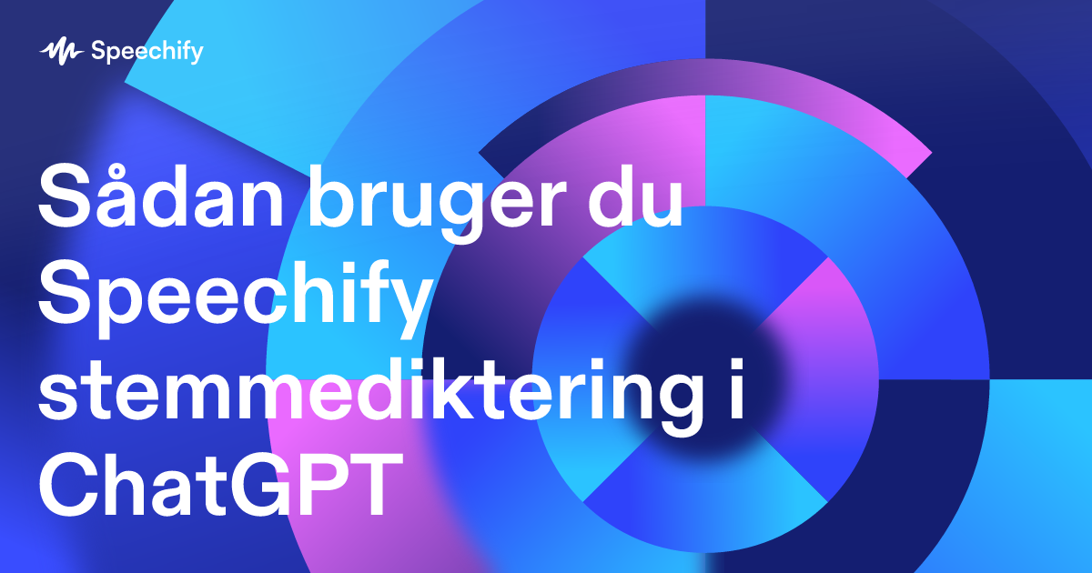Sådan bruger du Speechify stemmediktering i ChatGPT