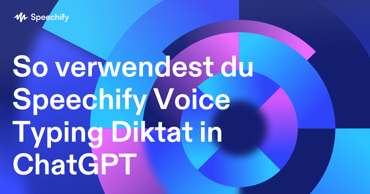 So verwendest du Speechify Voice Typing Diktat in ChatGPT