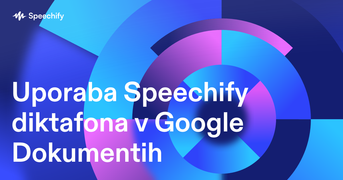 Uporaba Speechify diktafona v Google Dokumentih