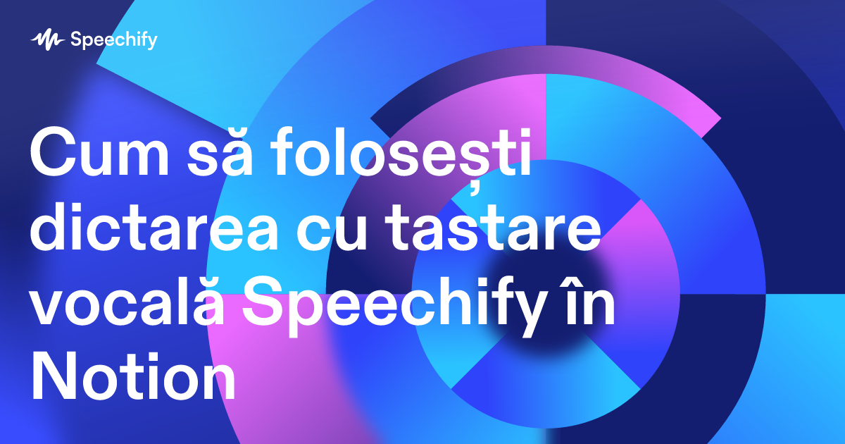 Cum să folosești dictarea cu tastare vocală Speechify în Notion