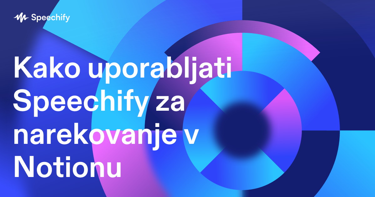 Kako uporabljati Speechify za narekovanje v Notionu
