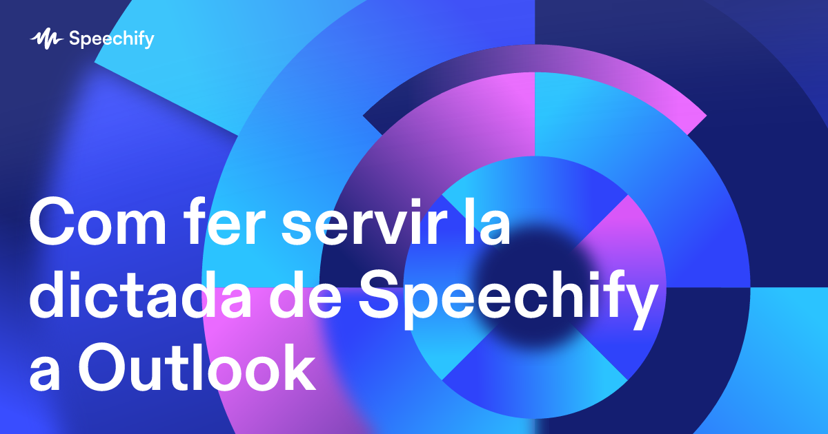 Com fer servir la dictada de Speechify a Outlook