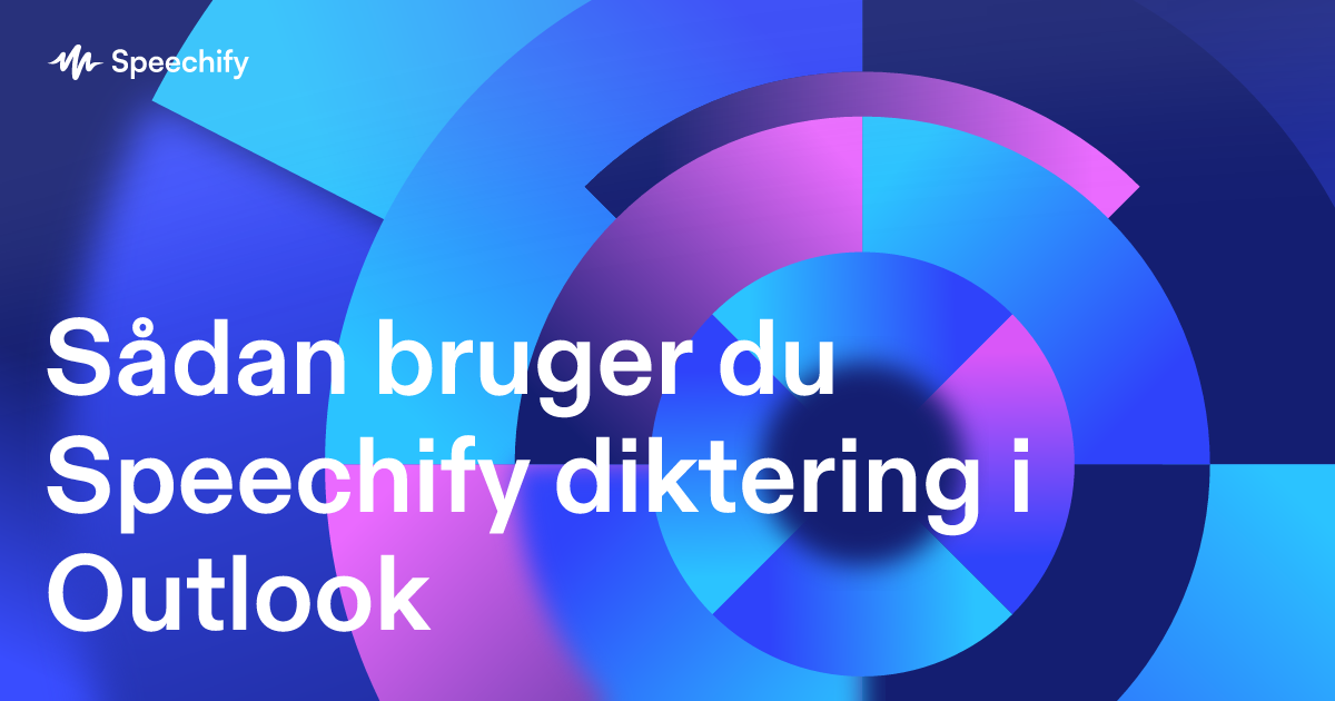 Sådan bruger du Speechify diktering i Outlook
