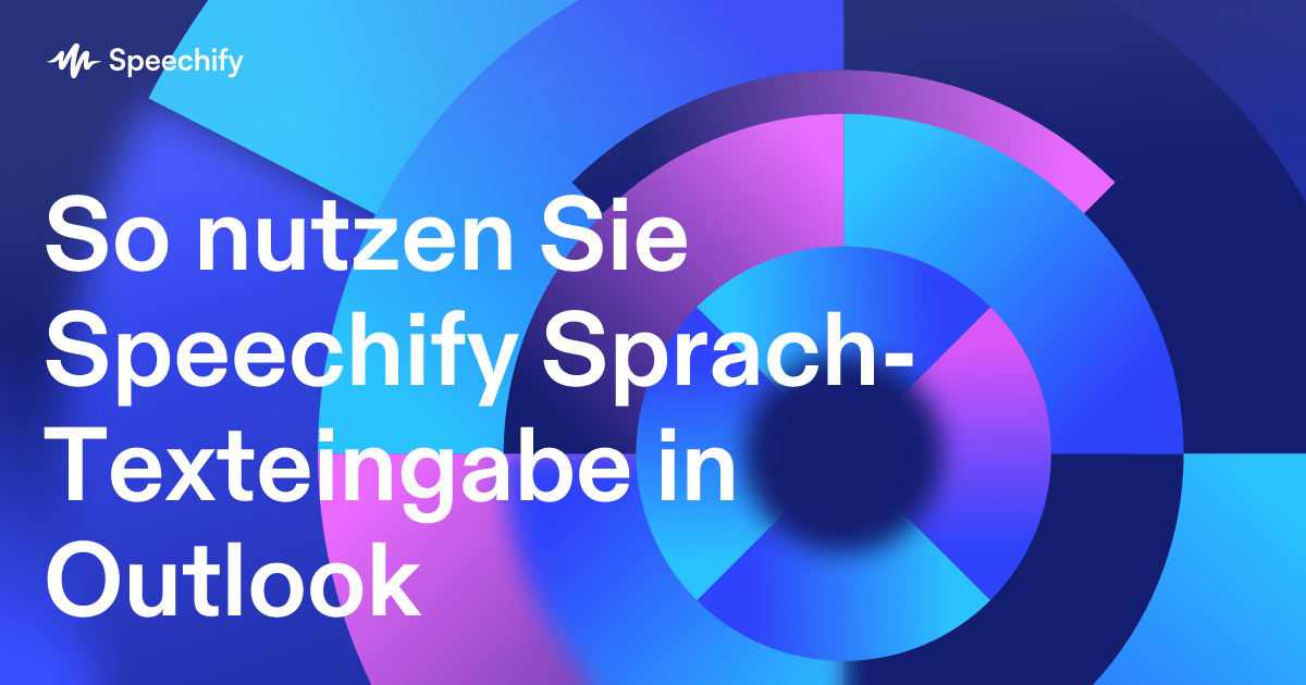 So nutzen Sie Speechify Sprach-Texteingabe in Outlook