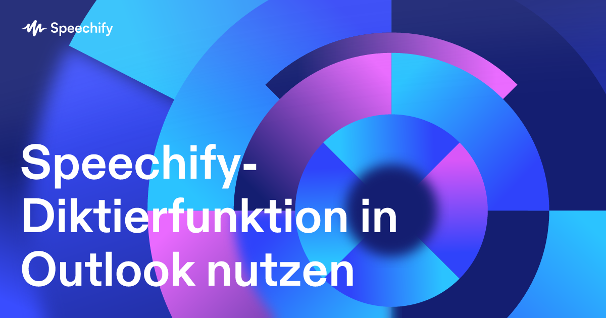 Speechify-Diktierfunktion in Outlook nutzen