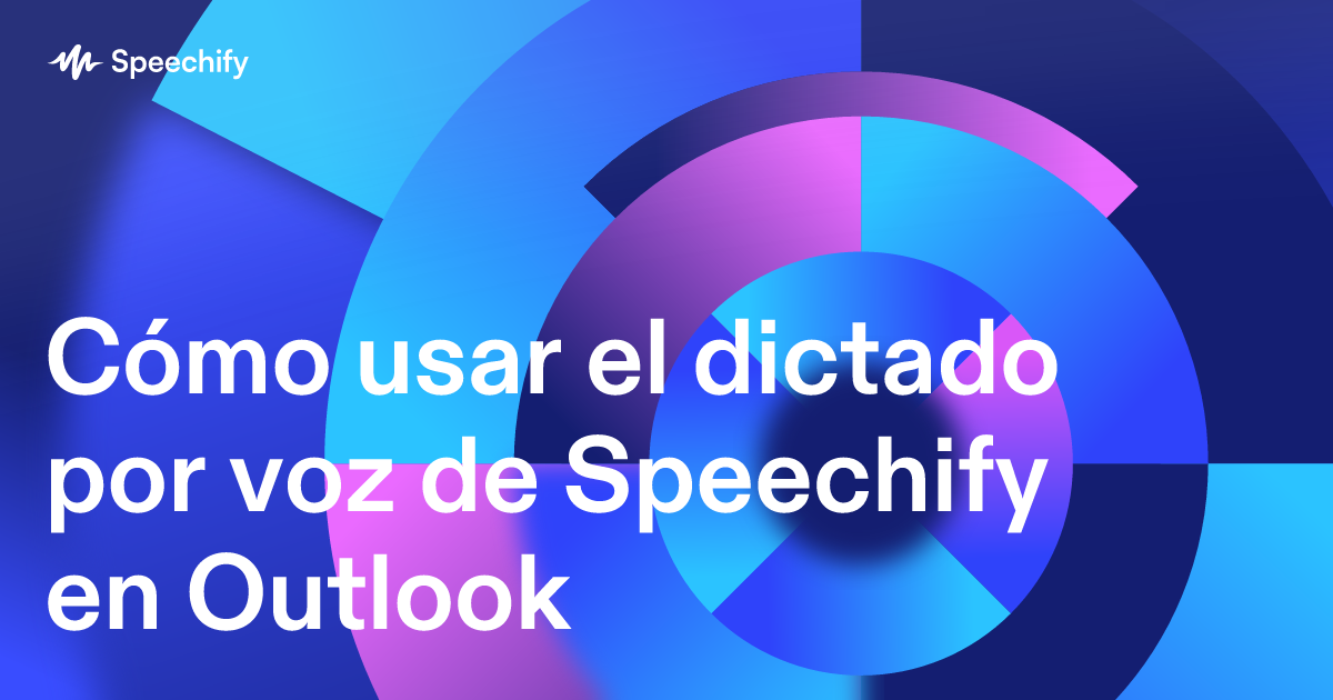 Cómo usar el dictado por voz de Speechify en Outlook