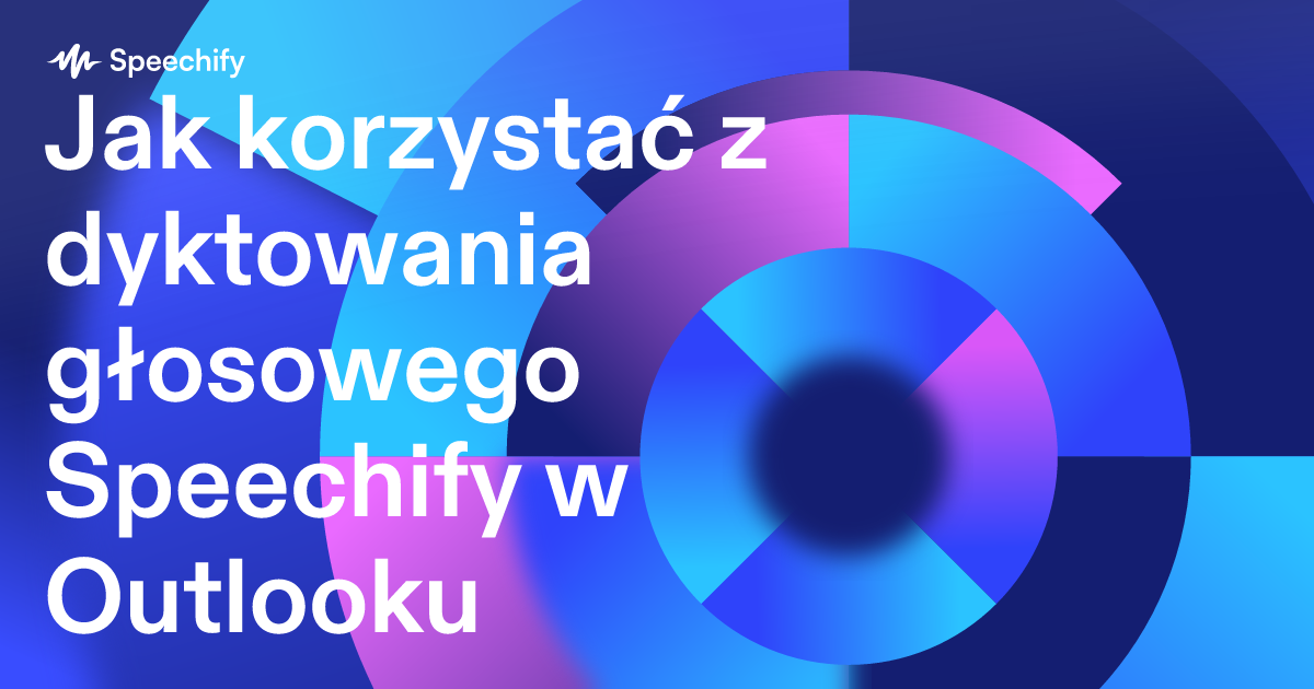 Jak korzystać z dyktowania głosowego Speechify w Outlooku