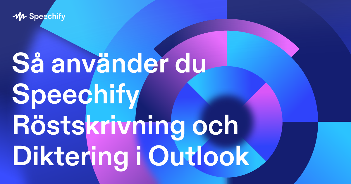 Så använder du Speechify Röstskrivning och Diktering i Outlook