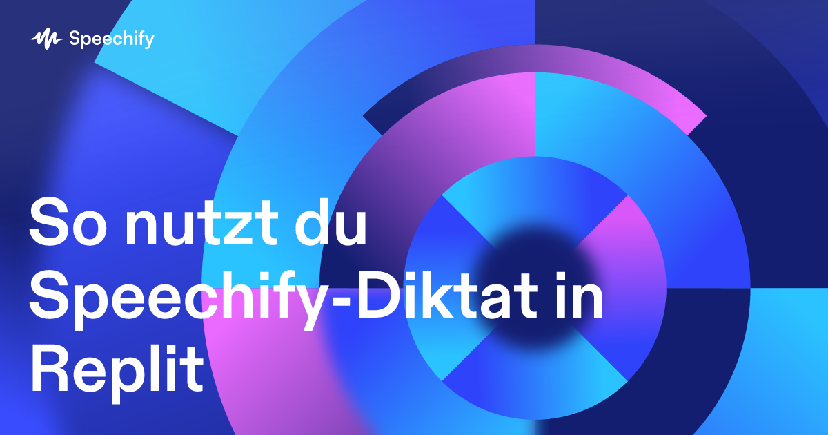So nutzt du Speechify-Diktat in Replit