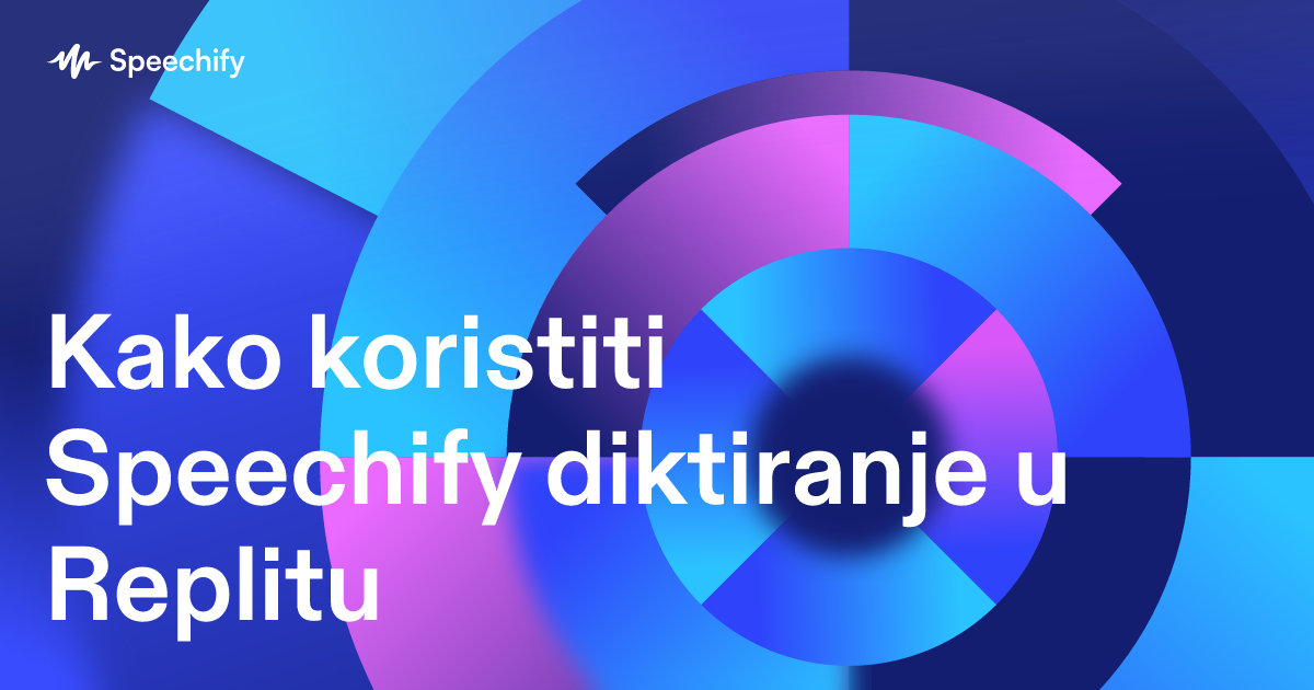 Kako koristiti Speechify diktiranje u Replitu