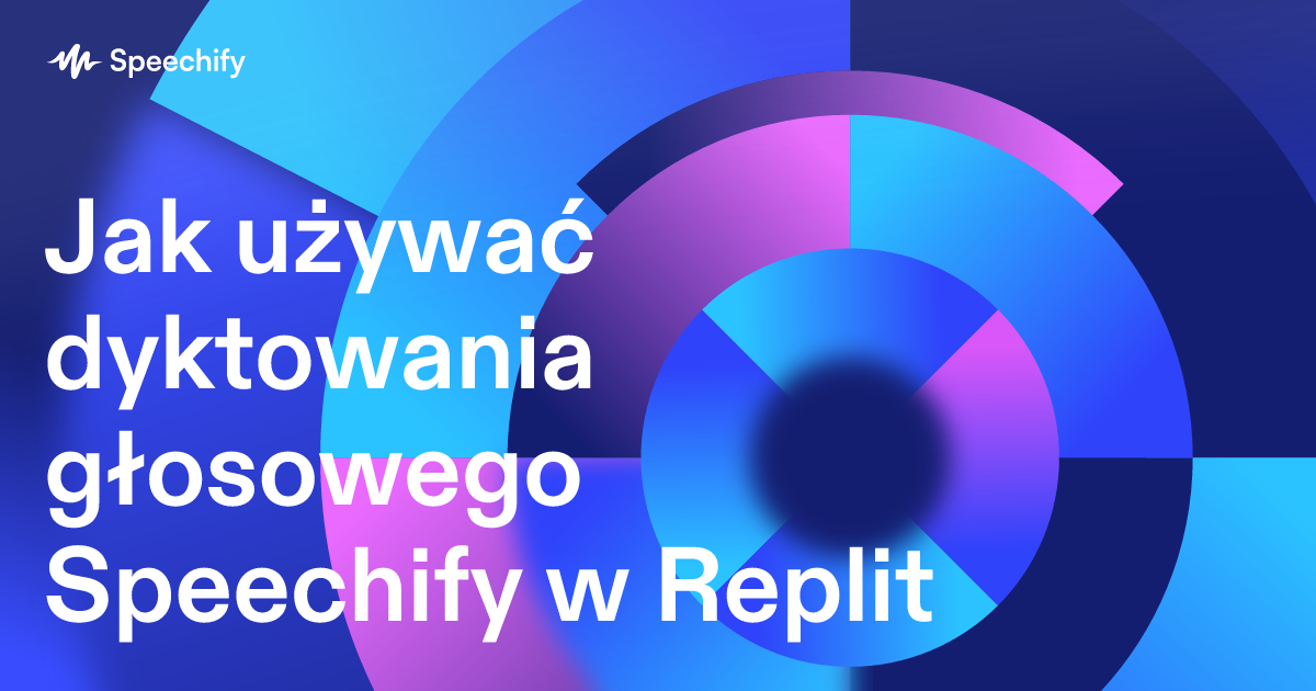 Jak używać dyktowania głosowego Speechify w Replit