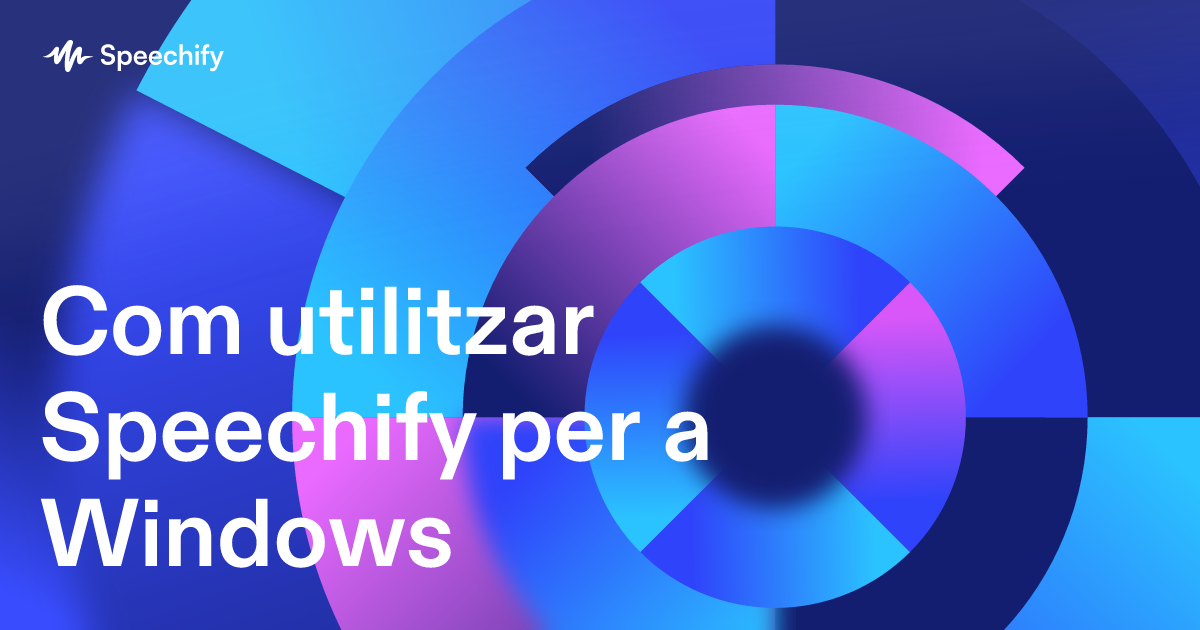 Com utilitzar Speechify per a Windows