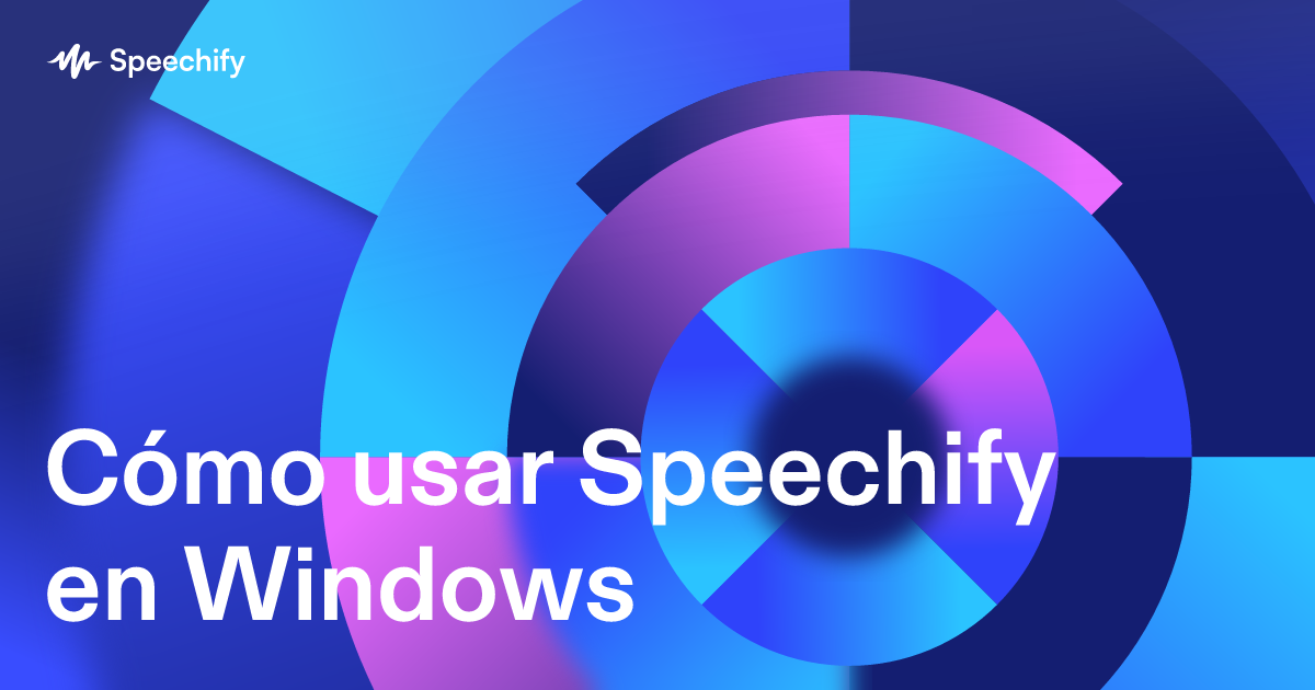 Cómo usar Speechify en Windows