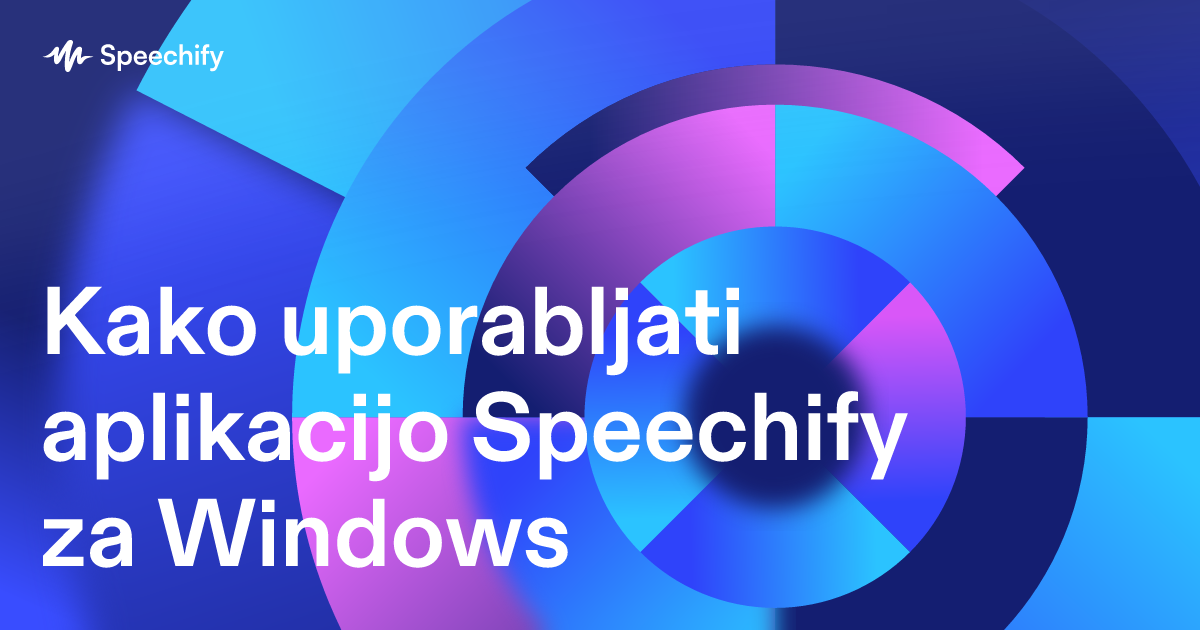 Kako uporabljati aplikacijo Speechify za Windows
