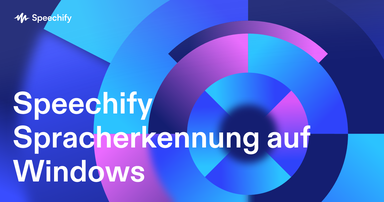 Speechify Spracherkennung auf Windows