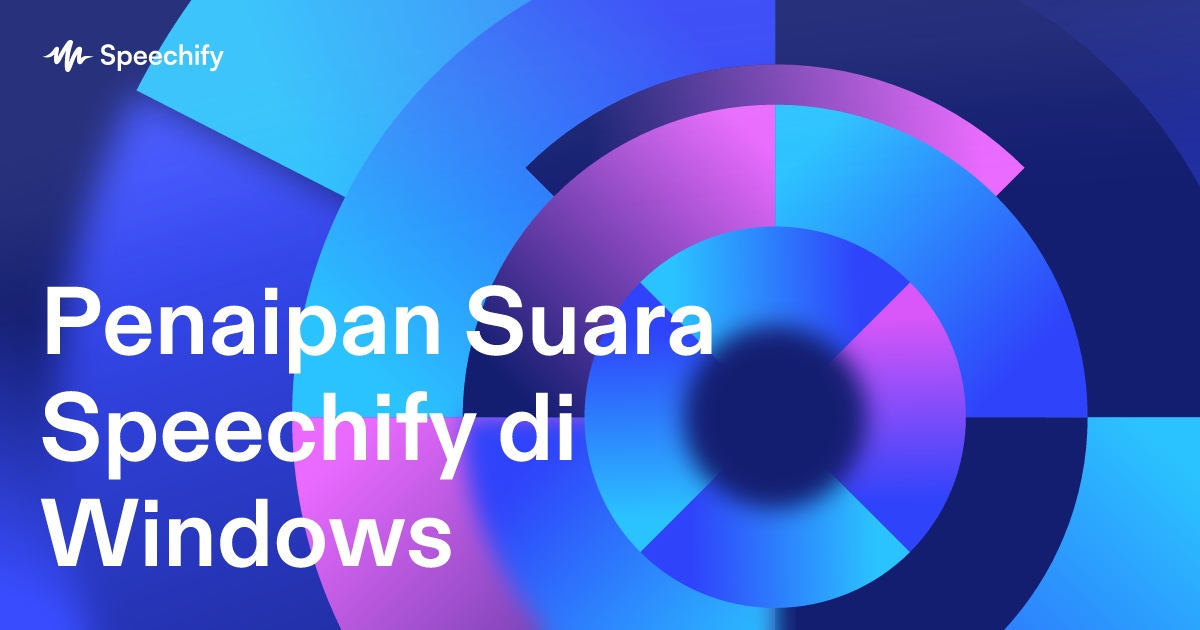 Penaipan Suara Speechify di Windows