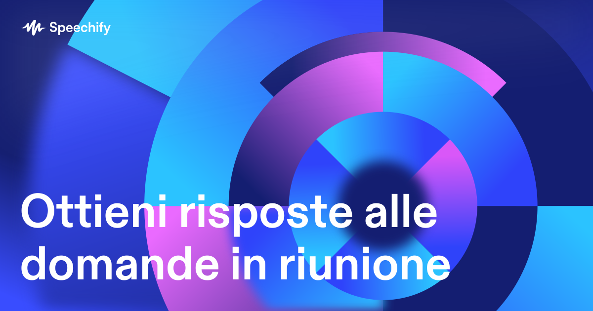 Ottieni risposte alle domande in riunione
