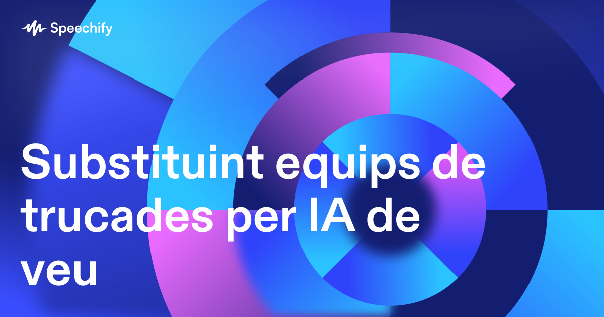 Substituint equips de trucades per IA de veu