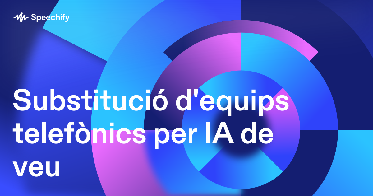 Substitució d'equips telefònics per IA de veu