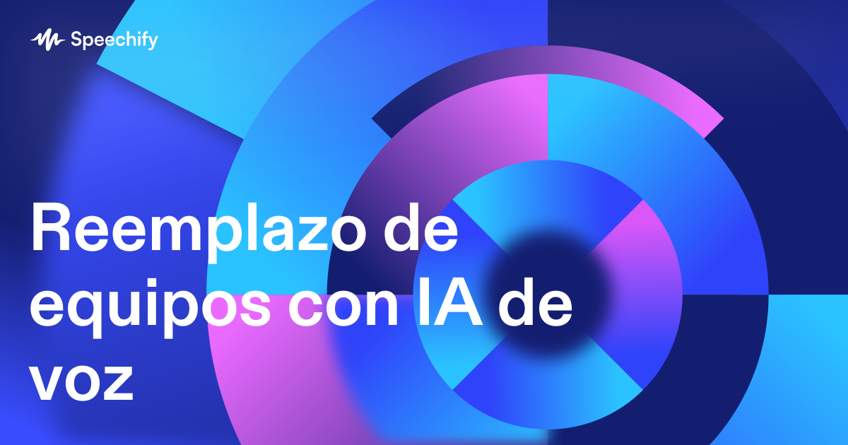 Reemplazo de equipos con IA de voz