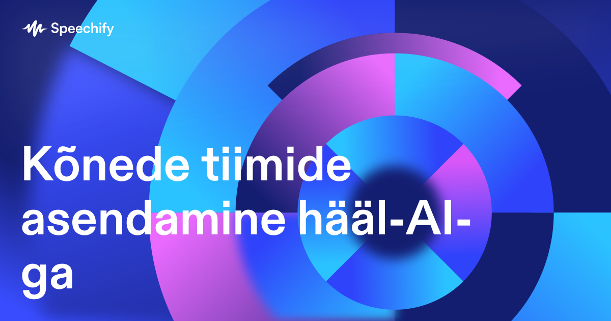 Kõnede tiimide asendamine hääl-AI-ga
