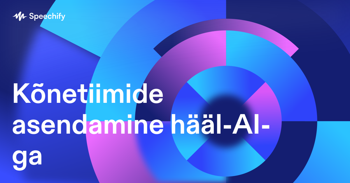 Kõnetiimide asendamine hääl-AI-ga