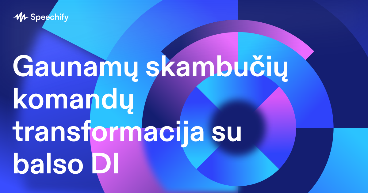 Gaunamų skambučių komandų transformacija su balso DI